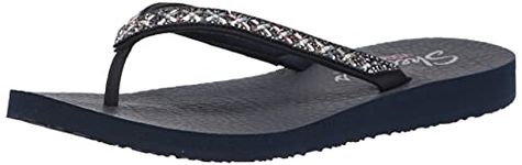 Skechers womens MEDITATION NAVY Flip-Flop - 5 UK (119647-NVY)