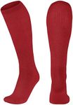 CHAMPRO womens Multi-sport Athletic Compression for Baseball, Softball, Football, and More Multi Sport Socks, Scarlet, Medium US