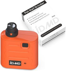 IDMD Dog Nail Grinder Quiet,Dog Nail Trimmers with Light,Electric 2-Speed Pro Pet Nail Grinder,Painless Paws Grooming & Smoothing Tool for Dogs, Cats and Other Animals