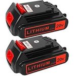 Battery 20v for BLACK+ DECKER Lithi