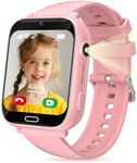 POFIBO Kids Smart Watch Boys Girls, 4G Kids GPS Tracker Watch with Phone, Video Calls, Voice Chat, SOS, Games, Alarm Clock, School Mode, Torch, Smart Watch for Boys Girls 4-16 Years