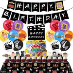 VERSAINSECT hday Party Supplies, Party Decorations Set Include Banner, Tablecloth, Balloons, Cake Cupcake Toppers for TV Show Fans Party Decor