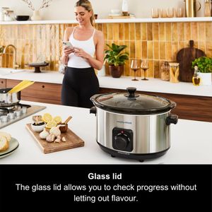 Morphy Richards 6.5L Slow Cooker – Large Capacity Electric Cooker