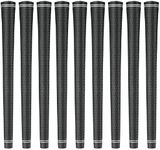 Karma Revolution Black Midsize Golf Grips for Men (9 Pack), +1/32" Oversized