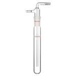 stonylab Glass Vacuum Cold Trap Bubbler with 10mm Serrated Hose, Borosilicate Glass Lab Vacuum Traps with 24/40 Standard Joint, 200mm in Length