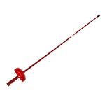 Fencing Practice Blade, Kids Plastic Sword (Epee, Red)