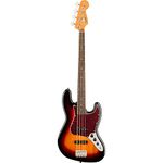 Squier by Fender Classic Vibe 60's Jazz Bass, Electric Guitar, Laurel Fingerboard, 3-Color Sunburst