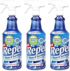 Clean-X REPEL Glass & Surface Cleaner 32 fl. oz. - Cleans & Repels water spots and dirt on glass, mirror, tile and multi surface by UNELKO (3)