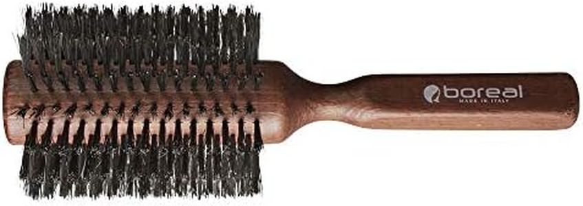 Spazzola Capelli Antistatica. Diametro Setola 68 mm. Legno e Setola Naturale. Made in Italy