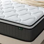 Zinus Double Memory Foam Mattress & Pocket Spring - 4ft6 (135 x 190 cm) - 10'' Height - Tight Top - Medium Firm - Recycled Padding - Hypoallergenic & Breathable - OEKO-TEX Certified - Designed in UK