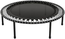 bellicon Mini Trampoline 44'' (Grey) | Bungee Suspension up to 260 lbs | Indoor Fitness Trampoline for Adults | Screwing Legs