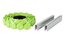 Metabo HPT 18 Gauge Staples and Plastic Caps | 7/16 in. Crown, 7/8-in Leg Length | Electro Galvanized | 2,000 Count | 31102SHPT