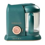 BEABA - Babycook Solo - Baby Food Maker - 4 in 1 : Baby Food Processor, Blender and Cooker - Soft Steamer Cooking - Quick - Food diversification for your Baby - Pine Green