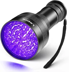 LE UV Flashlight Black Light, 51 LED UV Light Handheld Blacklight, 395nm Detector for Pet Urine, Stains, Bed Bug and Scorpions, Battery Not Included