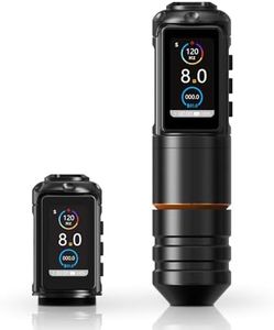 Ambition Ninja Pro Tattoo Machine with Coreless Motor - Rotary Cartridge Tattoo Pen with 2000mAh Power Supply for Professionals and Beginners Tattoo Artists