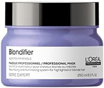 L'Oreal Professionnel Blondifier Nourishing Mask, Soothing Treatment, Restores Color-Treated Hair, Enhances Shine & Fights Brass, For Blonde or Bleached Hair, For All Hair Types, 250ML
