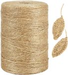 Saleberations 200 Meters Natural Jute Rope for Craft Projects, DIY Art Crafts, Gift Packing | Twine String for Macrame Wall Hanging, Plant Hanger Gift Wrapping, DIY Garden Gifts Art