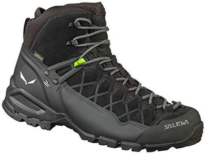 Salewa Men's MS Alp Trainer Mid Gore-TEX High Rise Hiking Boots, Black/Black 0971, 8.5 UK