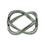 FOURSEVEN Silver Jewellery Beyond Infinity Band 925 Sterling Silver Ring Size - 12 | Stylish Rings for Women and Men (Best Gifts for Husband, Wife, Boyfriend, Girlfriend, Brother & Sister)