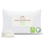 Premium Shredded Memory Foam Toddler Pillow with Bamboo Case Washable Hypoallergenic USA