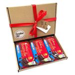Bournville Old Jamaica Dark Chocolate Bars Gift Box Hamper For Any Occasion (KRAFT BOX RED RIBBON)