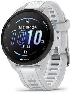 Garmin Forerunner 165 - Montre GPS connectée de running avec écran AMOLED – Blanc/Gris Clair, x