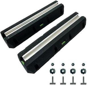 Lot de 2 bases d'amortissement 2 x 450 mm | pour pompes à chaleur | console de sol | pieds anti-vibrations | socle de montage | bloc de support en caoutchouc | pour climatisation | pour climatiseur |