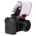 LumiQuest SoftScreen LQ-051M with UltraStrap-Features Flash Diffuser Softscreen, Softens Harsh Light, Reduce Red Eye from Pop-up Flashes-Perfect for Photographers, Travellers and Hobbyist (Neon Pink)