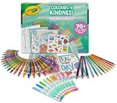 CRAYOLA Colours of Kindness Art Case - 70+ Pieces of Colouring Fun! | Includes Crayons, Markers, Pencils, Stickers & Paper | Ideal for Kids Ages 4+