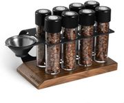 MHW-3BOMBER Coffee Bean Cellar Tubes Single Dose Coffee Bean Storage with Hopper 8 Tubes with Exhaust Valve C5152