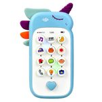 Toy for 1 Year Old Boys Toy Phone for Toddler Age 1 2 3 Play Phone Baby Mobile Phone Toys with Music and Lights Early Educations Toys 6-12 Month 1st Birthday Gifts for 1 2 3 Year Old Boys