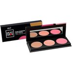 Iba Must Have Glam Makeover Face Palette with Blush Contour and Highlighter For Face Makeup | Face & Cheeks Blusher Palette | Lightweight & Long Lasting | Highly Pigmented Matte Finish Shades | Halal Certified & Vegan Makeup - 12g