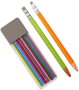 Tailors Chalk with 12 Color Refills,Heat Erasable Fabric Marking Pens, Washable Fabric Markers Pencil for Sewing,Ideal for Tailors,Quilting, Dressmaker & DIY Crafts ，B