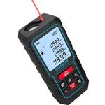 Laser Measure Device, MiLESEEY 393ft Digital Laser Tape Measure with Upgrade Electronic Angle Sensor, ±2mm Accuracy, Area Measurement,Volume and Pythagoras, 2" LCD Backlit,Mute, Battery Included