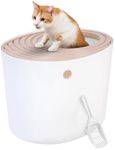 Iris Ohyama Cat Litter Box with Sco