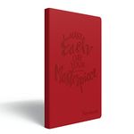 Paperkraft Designer Series With Pu Leather - Red Color, 192 Pages, Pack Of 1