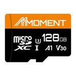 MMOMENT Micro SDXC Card for Nintendo-Switch, A1, UHS-I, U3, V30, Class 10 Compatible, Read Speed Up to 95 MB/s,Write Speed Up to 45 MB/s, SD Adapter Included (128GB, Orange High Speed - A1, U3, V30)