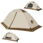 1-Person Backpacking Tent for 4-Season - Winter Waterproof Tent for One Person, Lightweight Camping Gear for Backpacking, Easy Set Up Cold Weather Essentials by Underwood Aggregator