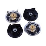 2 Base Gear+2 Rubber Blade Gears Spare Blender Replacement Parts Mixer Accessories, for Magic Bullet 250W Juicer