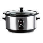 Lakeland 3.5L Slow Cooker – 3 Heat Settings Dishwasher Safe Ceramic Cooking Pot