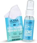 ULTRA CLARITY Powered by Nano Magic | Eyeglass Cleaner Travel Kit | 1 oz Spray, 1 Microfiber Cloth, 1 Travel Pouch | Optical-Grade Coated Glasses Camera Lenses Phone Smart Device Screens