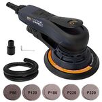 MAXXT Random Orbital Sander Brushless 350W 3A Multi-function Variable Speed Electric Corded Orbital Sanders Machine with 8 Sanding Paper for Woodworking, Drywall Sanding, Polishing