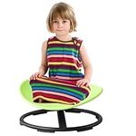 MONDEX Autism Kids Spinning Chair, Sensory Spinning Rocking Chair for Training Body Coordination, Enhance Sense of Balance, Relieve Vestibular Deficits, Swivel Chair Gifts for Kids with Autism,Green