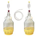 DIAH DO IT AT HOME 2 x 5L Demijohn + Airlock, Bung and Syphon