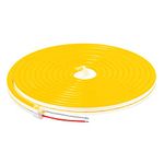 Allextreme AX-LED3 Neon LED Flexible Strip Light 12V Decorative Interior Exterior Car Truck Styling EL Wire Glow String Tube (Yellow, 5M)