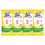 Lysol Disinfecting Wipes Flatpack, Citrus, Biodegradable Wipes, Kills 99.9% of Viruses & Bacteria, Bulk Pack of 4, 336 count (4 x 84 count)