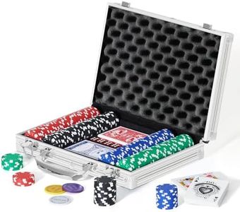 Boyzhood Poker Chips,200Pcs Poker Set with Aluminum Travel Case,11.5 Gram Poker Chips Set for Texas Holdem Blackjack Gambling