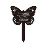 GLOBLELAND Memorial Remembrance Plaque Stake Acrylic Plaque Memorial Commemoratory Sign Garden Remembrance Decoration "Those We Love Do Not Go Away"