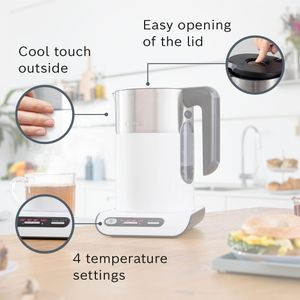 Bosch Styline Cordless Kettle – White Electric Jug