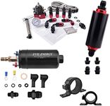 EVIL ENERGY EFI Fuel Pressure Regulator Bundle with External Fuel Pump, Inline Fuel Filter, Fuel Pump Bracket and Fuel Filter Bracket